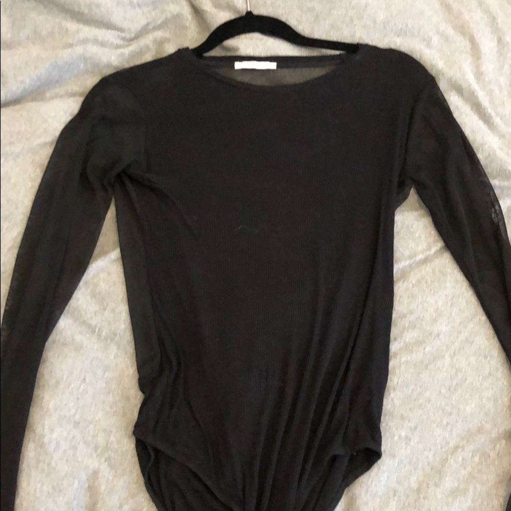 Zara Black mesh body suit